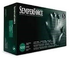 GripStrong Black Nitrile Gloves MEDIUM 100 PC/Bx