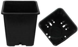 ISH Premium Black Square Pots 7x7x9