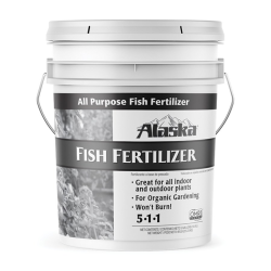 ALASKA FISH EMULSION FERTILIZER ALL PURPOSE 5-1-1 5 GAL OMRI