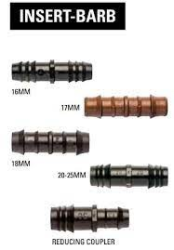 Netafim 3/4" Insert Coupling with Rings, 100/pack