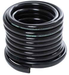 HydroFarm Black Tubing 1/2'', 25FT ROLL