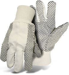 Boss Poly/Cotton Blend Dotted With Knit Wrist Glove
