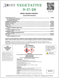 JR Croptech Vegetative Mix 9-17-28 - 25 lb