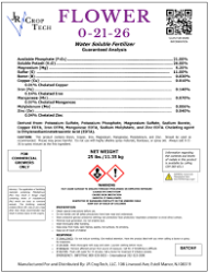 JR Croptech Flower Mix 0-21-26 - 25 lb