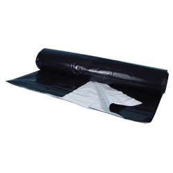50' x 125'  6mil Sunview Black White Poly