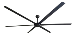 iLiving 102-Inch, 6 Blades BLDC Big Ceiling Fan 12018 CFM at 90 RPM with IR Remote