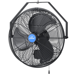 iLiving 14" Wall Mounted Variable Speed 2473 CFM, Black